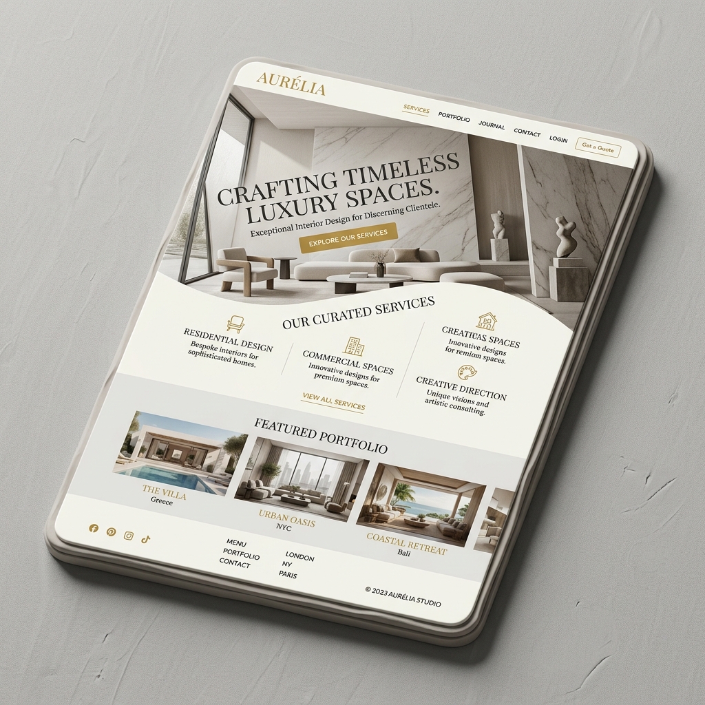 Maison Studio Web Interface